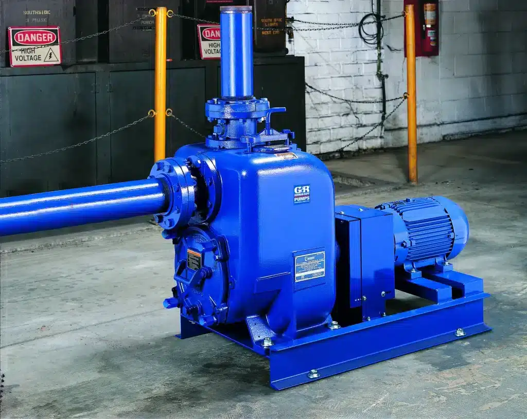 Super-U series zelfaanzuigende pomp in bedrijf