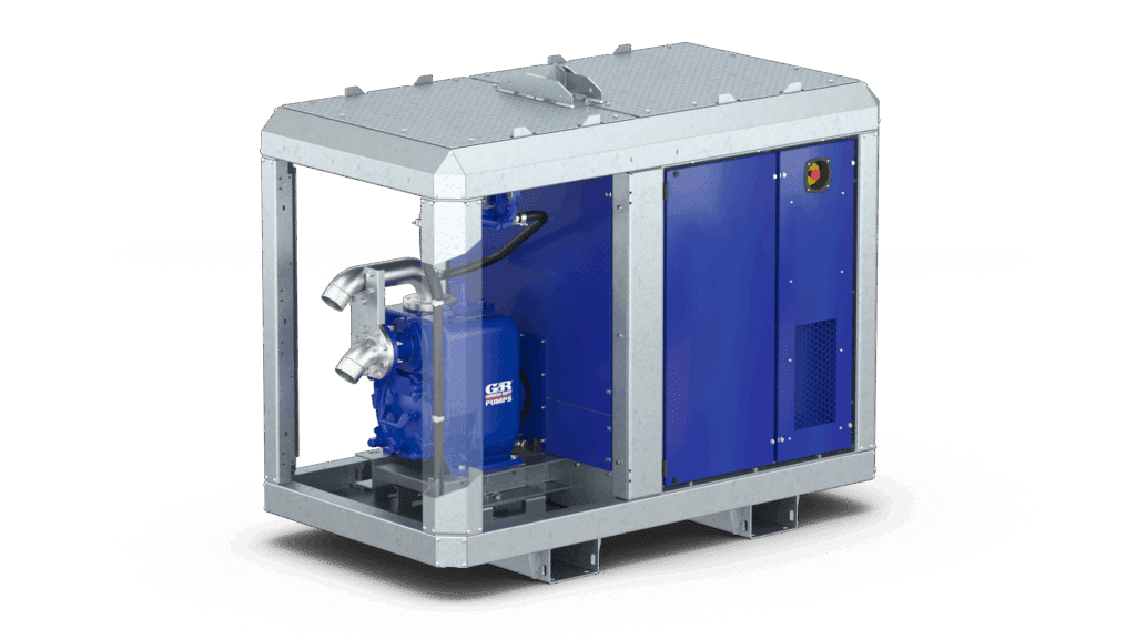 E-LINE U3-15-4​ Elektrisch aangedreven nat zelfaanzuigende pompset voor het verpompen van schoon en licht verontreinigd water.